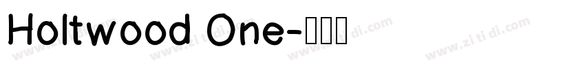 Holtwood One字体转换